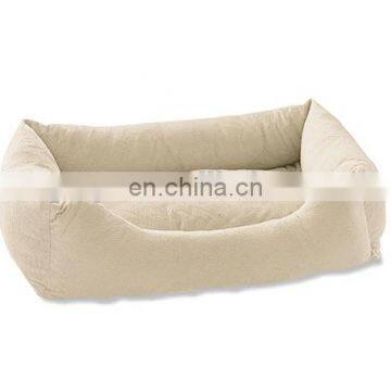 High quality square shape khaki color big dog beds