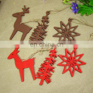 Zakka style Wooden Ornaments Hanging Set Christmas Xmas Decorations