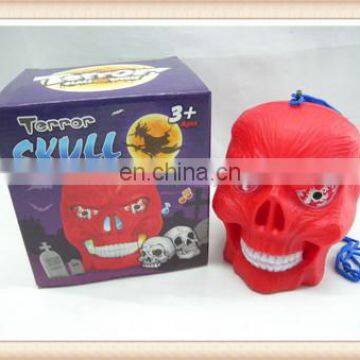 Plastic terror skull toy halloween lighting