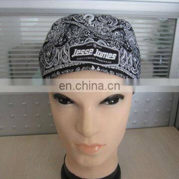 Custom design made wholesale print pirate hat for men promotional cotton bandit hat