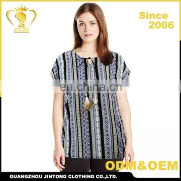 17158TG free sample ladies sample design blouse for middle aged women