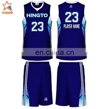 Customized printing basketball jersey new design men's basketball jersey manufacturer