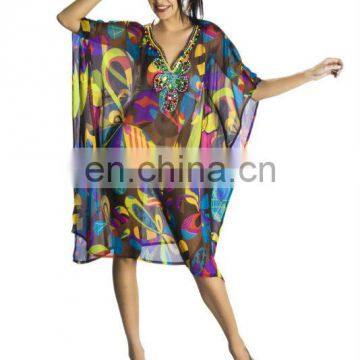 new arrival kaftan 2016 chiffon printed abaya chiffon kaftan cheap price