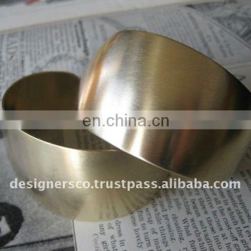 Domed Brass Plain Cuff