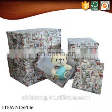 Folding Fabric Storage Cardboard Gift Boxes Containers photo-4