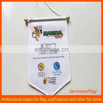 satin double sides print car hanging banner