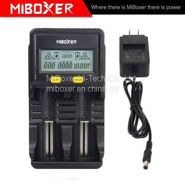 Miboxer New C2-4000 Battery Charger for Li-ion 2 Bay DC Battery Chargers AA NIMH Battery Chargers photo-2