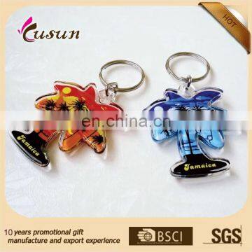 Wholesale custom cute different shape plastic keychain from professional keychain