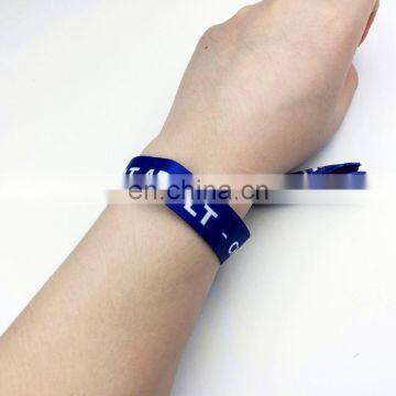 Custom Logo Size Design Cheap Promotional Items China Personalized Fabric Wrist Bands Woven Wristbands for Halloween Decoration photo-5