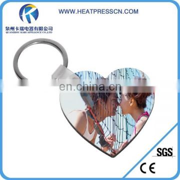 hot selling heart key chain,sublimation key ring,DIY key ring