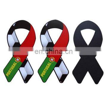 custom made beautiful portugal soccer ribbon car magnet