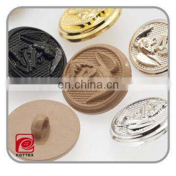 Metal look plastic abs shank buttons,different kinds of buttons for garment