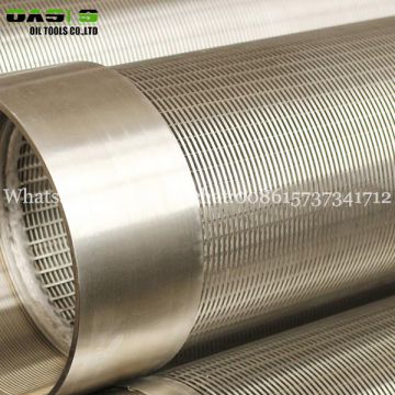 TP316L Grade Johnson stainless steel wire wrapped screen type pipe for sand control