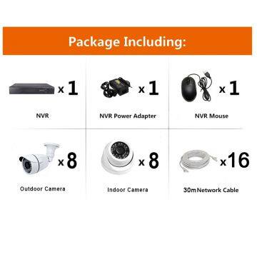 Wdm 16chs CCTV 1.0MP/2.0MP Security Surveillance Camera Poe Aalram NVR Kits photo-4