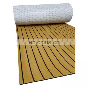 Melors 90in x 35in Marine Decking EVA Heat Resistant Faux Teak Flooring