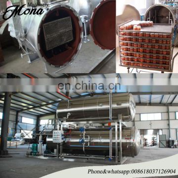 Horizontal Canning Tuna sterilization retort machine