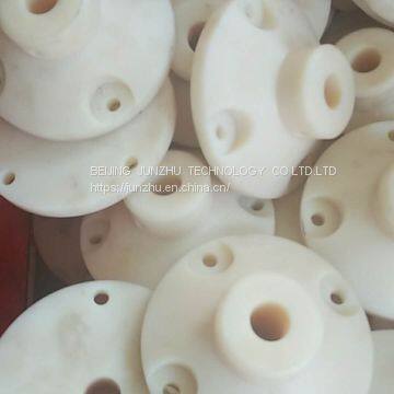 Piezas de maquinaria de procesamiento de plásticos. Pieza de agarre de plástico con color personalizado