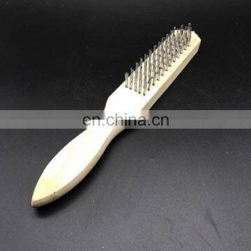 2.5Cm,4x15rows white long stainless steel wire brush cleaning rust