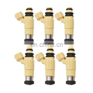 Set of 6 Fuel Injectors 69J-13761-00-00 2002-2012 for Yamaha F200 - F225