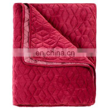 Wholesale products China  quilted size bedspread polyester fabric