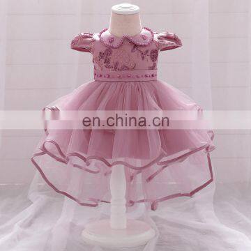 Manufacturer Latest Design Baby Christening Dress Kids Baptism Vintage Girls Gowns