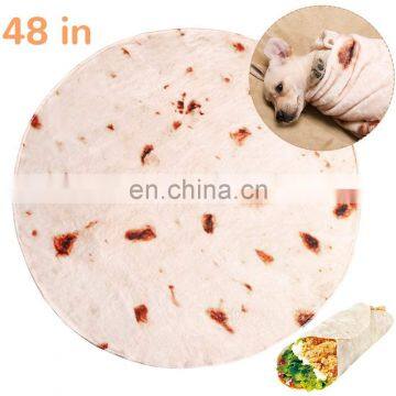 Soft Pancake Dog Cat Plush Pillow Fleece Pet Blanket photo-2