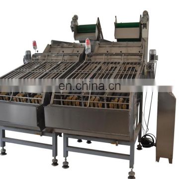 Large capacity sweet corn husking machine