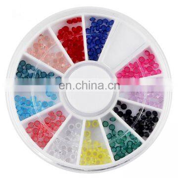 High Quality Shiny Diamond Nail Decoration Accessories Nail Rhinestone Jewelry in Wheel