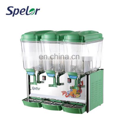 Ce Approved 3 Tanks Water Electric Fruit Commercial Beverage Juice Dispenser