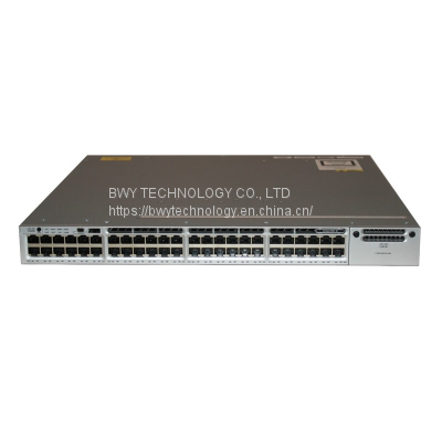 WS-C3850-48T-S Cisco Brand New 48 ports Layer 3 Ethernet Switch IP Base Managed Stackable