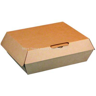 Kraft sandwich storage clamshell compostable corrugated clam shell packaging
