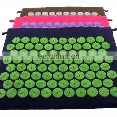 Yoga acupressure mat for beck pain relief ABS Virgin Plastic used as Spike without glue acupressure mat