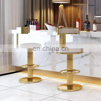 modern kitchen counte luxury gold high bar stools with back