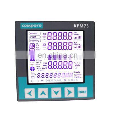 KPM73 three phase energy monitor Modbus RS485 digital electric snmp power meter