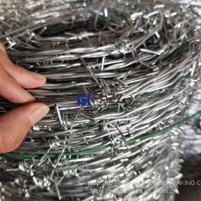 Hot Dipped Galvanized Steel Double Twist Barbed Wire for Security Fencing photo-2