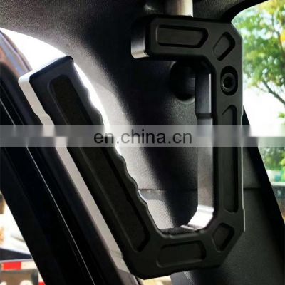 4x4 Arrived roll bar grab handle for Jeep aluminum CNC front handle bar for Wrangler JK