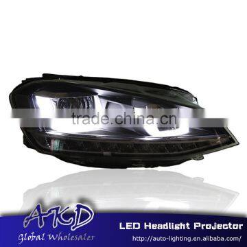 AKD Car Styling for VW Golf 7 LED Headlights B-Type 2013-2014 LED Head Lamp Projector Bi Xenon Hid H7 photo-3