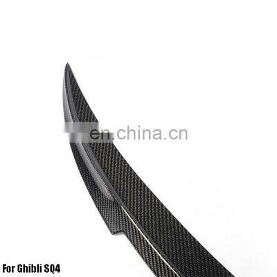 Carbon Fiber Spoiler Wing For Ghibli SQ4 2014-2017 Rear Spoiler photo-2