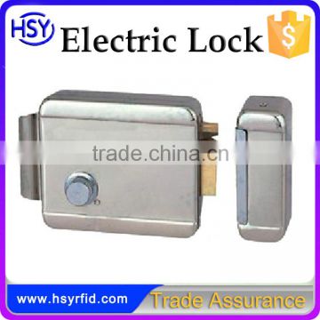 HSY-E214 Home security rfid tag code door electric rim lock door rfid key lock