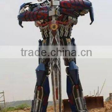 Modern Metal Art Sculptures for Outdoor Decoration Optimus Prime