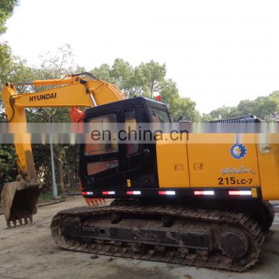 Low price Hyundai Robex 215-7 crawler excavator sale cheap