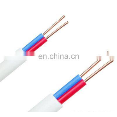 Fire Resistant Flat Electrical Wire Copper Core Pvc Insulation Electric Wire