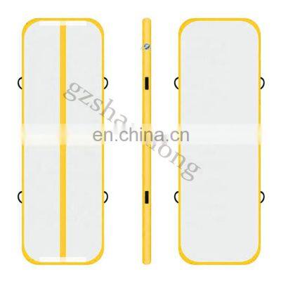 Yellow Inflatable Gymnastics Mat Airtrack Air Track Floor
