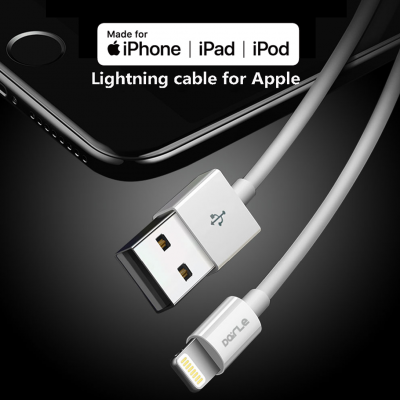 White Phone Charger Original for Mfi Cable Iphone to Usb Cable 1m photo-3