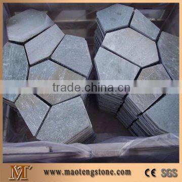 Cultural Slate Stone Irregular Mesh Pavng Tile Cheap Stone Veneer