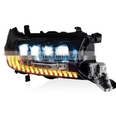 upgrade LED matrix 4lens headlamp headlight for TOYOTA LAND CRUISER LC200 head lamp head light 2016-2019