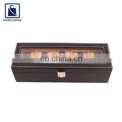 Lock Closure Type Nickle Fitting Unisex Genuine Leather Watch Box From Reputed Supplier photo-2