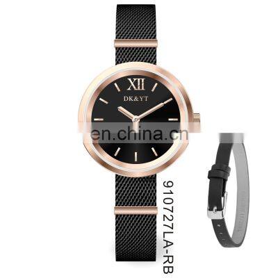 China Suppliers Watch Fashion Genuine Leather Luxury CharmsQuartz Watch Unique Design 3ATM Waterproof Wrist Watches For Women