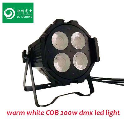 stage lights warm white COB 200w dmx led light for wedding,led party light,50w COB white led stage light,club lights LED professional lights