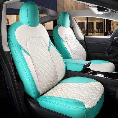Tesla Model 3 Model Y 360 Degree Full Covered High Quality Leather Cushion Seat Covers photo-4